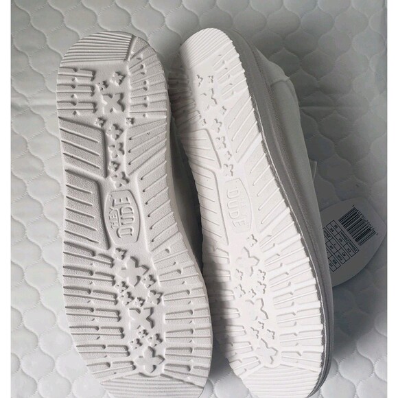 NWT Hey Dude Womens Wendy Silk Moon White Slip On Casual Shoes size 9 - Picture 6 of 9